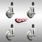Service Caster 5 Inch 316SS Gray Poly Swivel 1-1/2 Inch Expanding Stem Caster Set Brake SCC SCC-SS316EX20S514-PPUB-TLB-112-4 - alternate 3